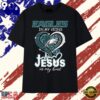 Philadelphia Eagles In My Veins Jesus In My Heart Football Fan T Shirt, Viral 2D Graphic Tee