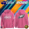 Philadelphia Eagles NFL 2026 Crucial Catch Limited Edition Pink Hoodie Shirt, Sport Trend 3D Shirt