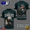 Philadelphia Eagles NFL 9 11 25th Anniversary Never Forget Memorial 3D T Shirt, NFL Trending Shirt