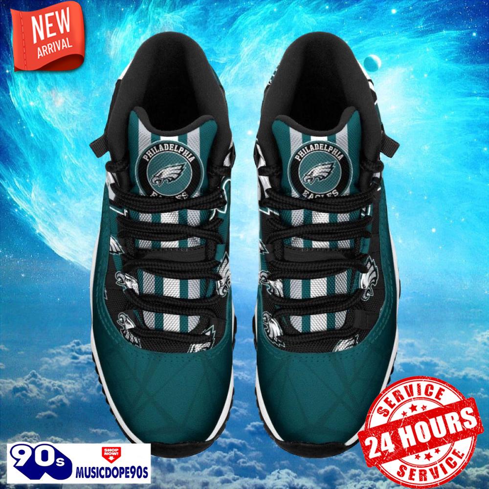 Philadelphia Eagles NFL Air Jordan 11 Sneakers Shoes Gift For Fans Philadelphia Eagles NFL Air Jordan 11 Sneakers Shoes Gift For Fans