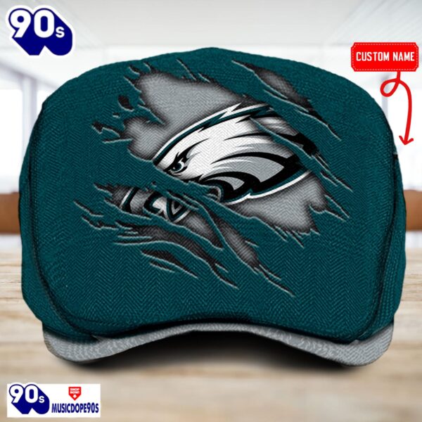 Philadelphia Eagles NFL Basic Design Personalized Jeff Cap