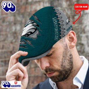 Philadelphia Eagles NFL Basic Design Personalized Jeff Cap