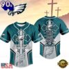 Philadelphia Eagles NFL Blessed Beyond The Score Baseball Jersey, Trending NFL Jersey