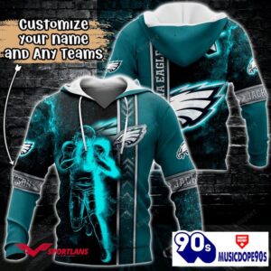 Philadelphia Eagles NFL Custom Name 3D Hoodie Teams Shirt For Fans