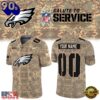 Philadelphia Eagles NFL Salute To Service 2026 Custom Name & Number New Football Jersey, Viral Football Jersey