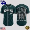 Philadelphia Eagles NFL Stand For The Flag Kneel For The Cross Baseball Jersey Shirt , Trending NFL Jersey