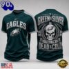 Philadelphia Eagles NFL Till I’m Dead Forever Skull Fan Pride 3D Shirt, NFL Trending Shirt