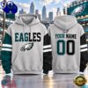 Philadelphia Eagles NFL Two Tone Colorblock Varsity Hoodie, NFL Trending Shirt