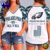Philadelphia Eagles NFL vs All Y’ All United We Stand V Neck T Shirt, NFL Fan V Neck Shirt