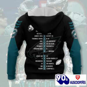 Philadelphia Eagles Super Bowl LIX Champions Normal Hoodie 1 Philadelphia Eagles Super Bowl LIX Champions Normal Hoodie