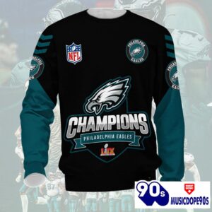 Philadelphia Eagles Super Bowl LIX Champions Normal Hoodie 3 Philadelphia Eagles Super Bowl LIX Champions Normal Hoodie