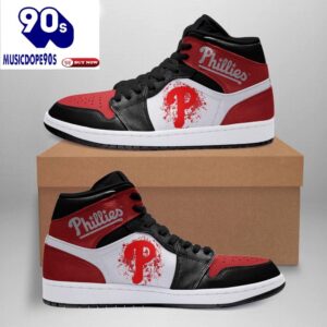 Philadelphia Phillies Air Jordan Basketball Shoes Sport Sneakers, Best Gift For Men And Women