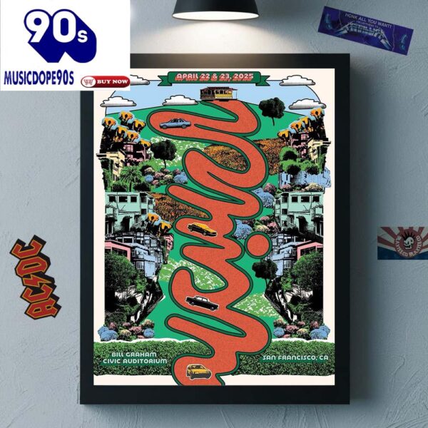 Phish Official San Francisco LE  Bill Graham Civic Auditorium On April 22 And 23 2025 Canvas