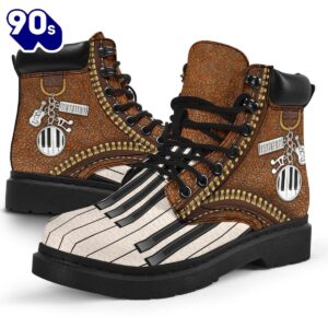 Piano Music eather Zipper Asboots All Season Boots