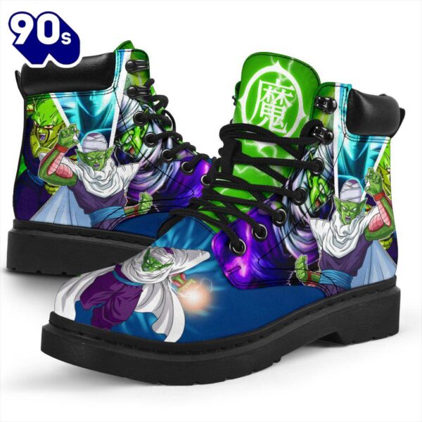 Piccolo Dragon Ball Leather Boots Timbs Custom Anime Shoes Fan Gift