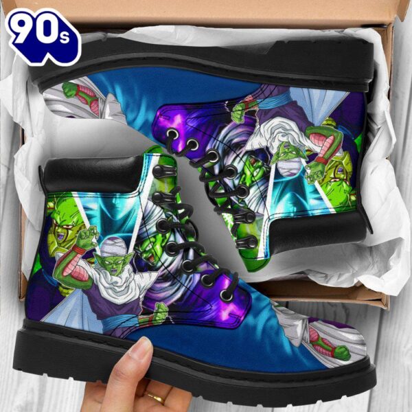 Piccolo Dragon Ball Leather Boots Timbs Custom Anime Shoes Fan Gift