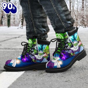 Piccolo Dragon Ball Leather Boots Timbs Custom Anime Shoes Fan Gift