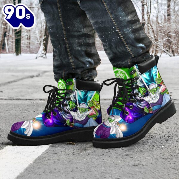 Piccolo Dragon Ball Leather Boots Timbs Custom Anime Shoes Fan Gift