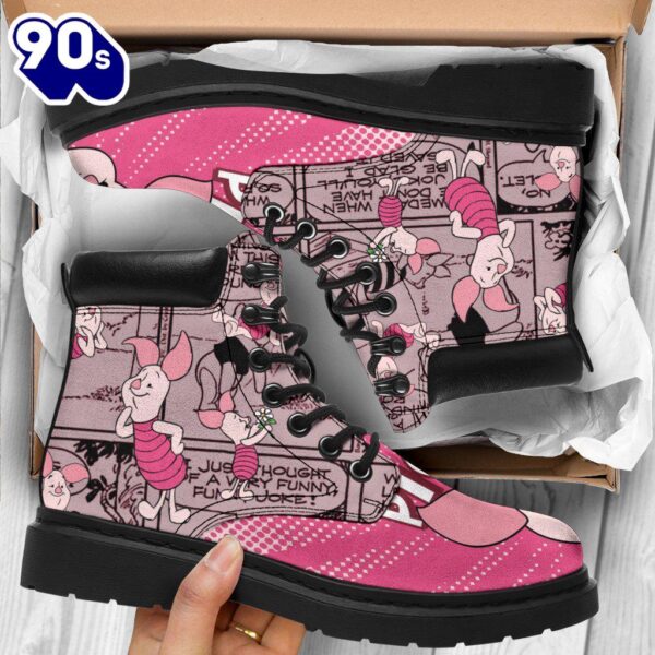 Piglet Leather Boots Shoes Winnie The Pooh Idea Gift For Fan