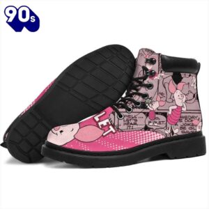 Piglet Leather Boots Shoes Winnie The Pooh Idea Gift For Fan
