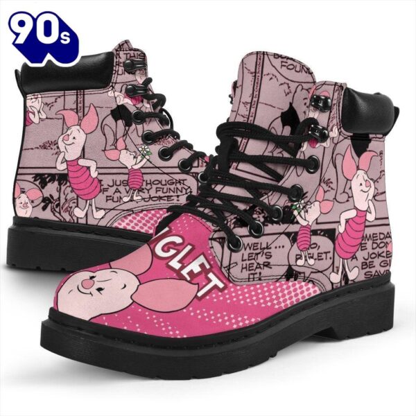 Piglet Leather Boots Shoes Winnie The Pooh Idea Gift For Fan