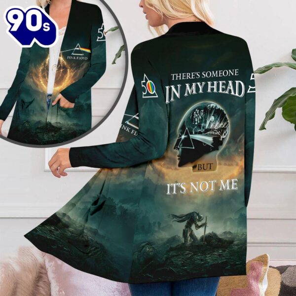 Pink Floyd Women’s Patch Pocket Cardigan Gift Christmas For Fans