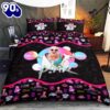 Pink Merry Christmas Gift Fans Bedding Set Decor Home