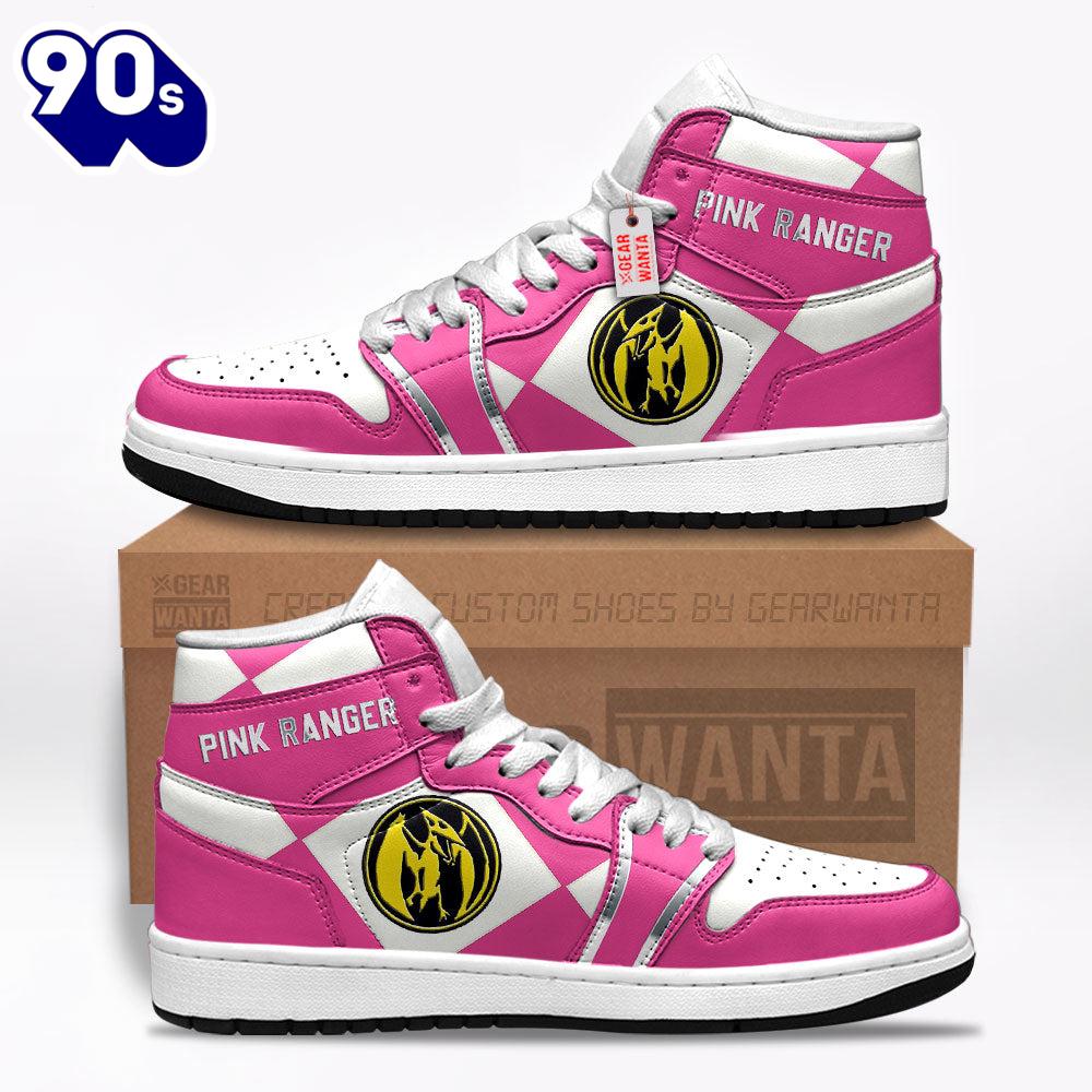 Pink Ranger Mighty Morphin Power Rangers J1 Shoes Custom Sneakers Pink Ranger Mighty Morphin Power Rangers J1 Shoes Custom Sneakers