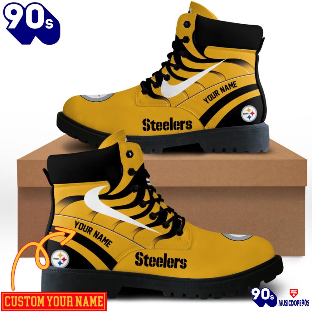 Pittsburgh Steelers Custom Boots Shoes Idea Gift For Fan Pittsburgh Steelers Custom Boots Shoes Idea Gift For Fan