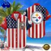 Pittsburgh Steelers  USA Flag 250 Years of Freedom Anniversary 1776-2026 Aloha Hawaiian Shirt