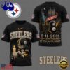 Pittsburgh Steelers NFL 9 11 25th Anniversary Never Forget Memorial 3D T Shirt, NFL Trending Shirt