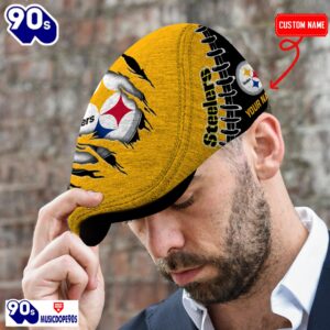 Pittsburgh Steelers NFL Basic Design Personalized Jeff Cap