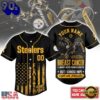 Pittsburgh Steelers NFL Breast Cancer Hope Over Fear Baseball Jersey, Trending NFL Jersey