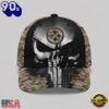 Pittsburgh Steelers NFL Halloween Military Skull Camo Classic Cap, Football Classic Cap