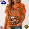 Pittsburgh Steelers NFL Snoopy Peanuts Fall Season V Neck T Shirt, NFL Fan V Neck Shirt