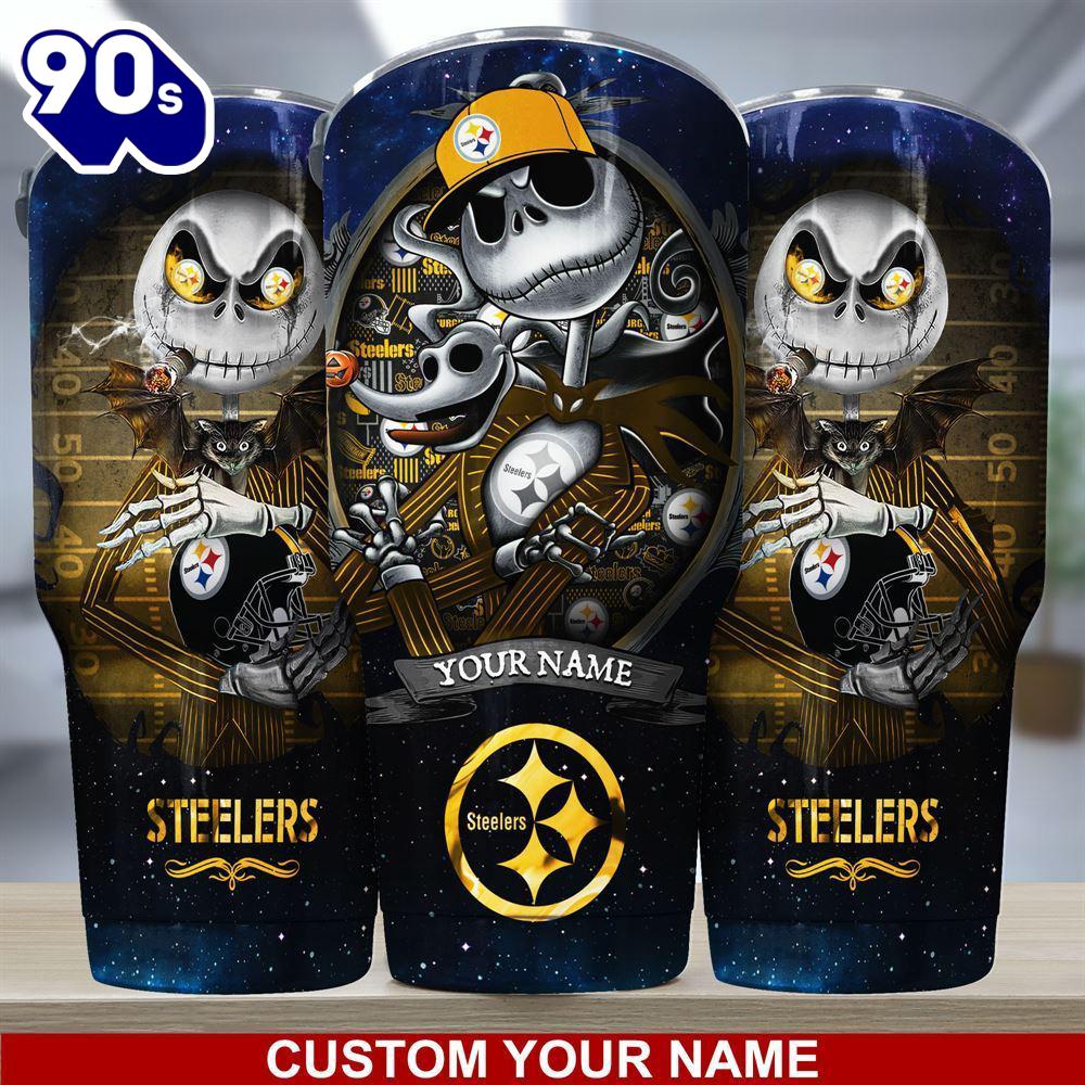 Pittsburgh Steelers NFL-Custom Tumbler Jack The Nightmare Before Christmas Pittsburgh Steelers NFL-Custom Tumbler Jack The Nightmare Before Christmas