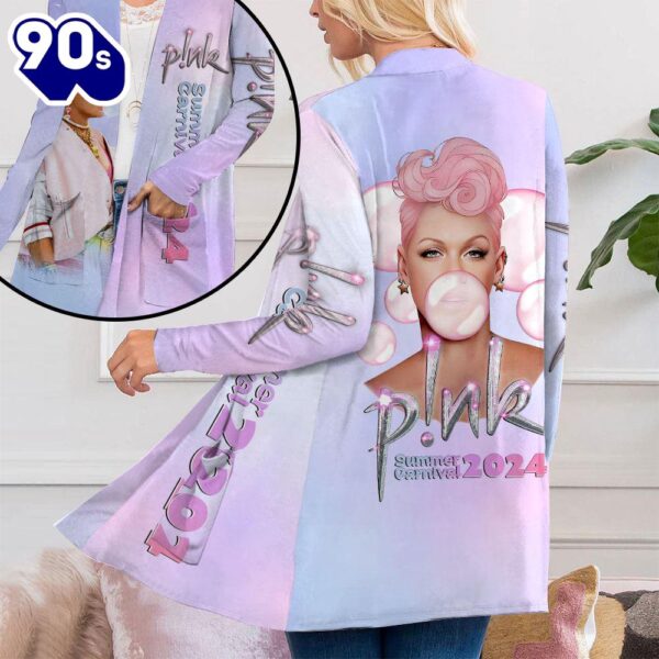 P!nk Women’s Patch Pocket Cardigan For Fans