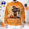 Poodle Dog In Spooky Autumn Halloween 3D Shirt  For Man And Women