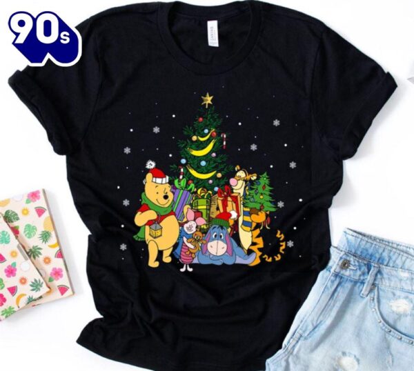 Pooh Christmas Shirt, Cute Christmas Disney Vacation Shirt Gift Xmas