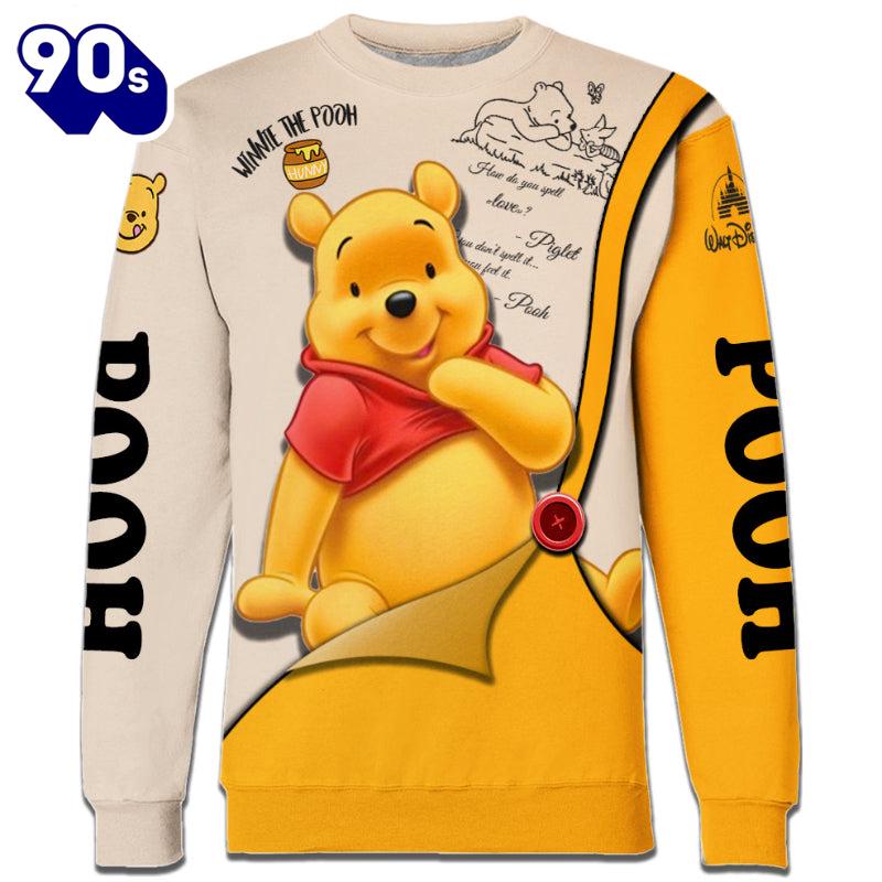 Pooh Pattern Cartoon Character Activewear Set Pooh Pattern Cartoon Character Activewear Set