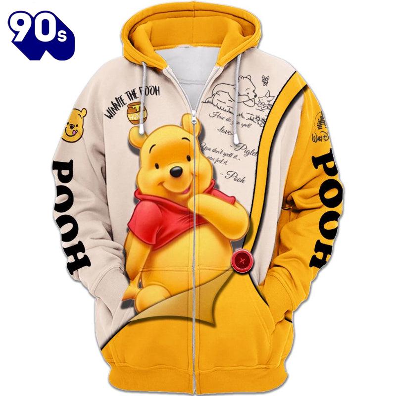 Pooh Pattern Cartoon Character Activewear Set Pooh Pattern Cartoon Character Activewear Set