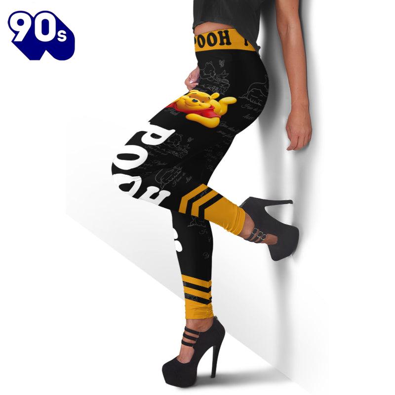 Pooh Pattern Cartoon Character Activewear Set Pooh Pattern Cartoon Character Activewear Set