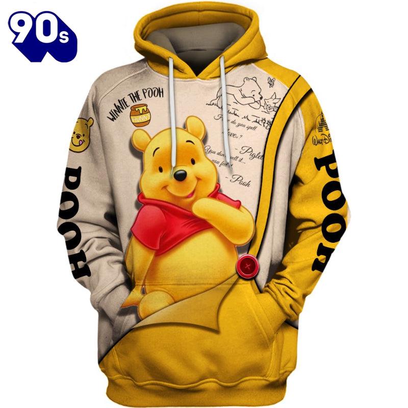 Pooh Pattern Cartoon Character Activewear Set Pooh Pattern Cartoon Character Activewear Set