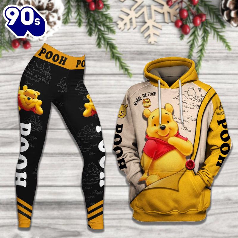 Pooh Pattern Cartoon Character Activewear Set Pooh Pattern Cartoon Character Activewear Set