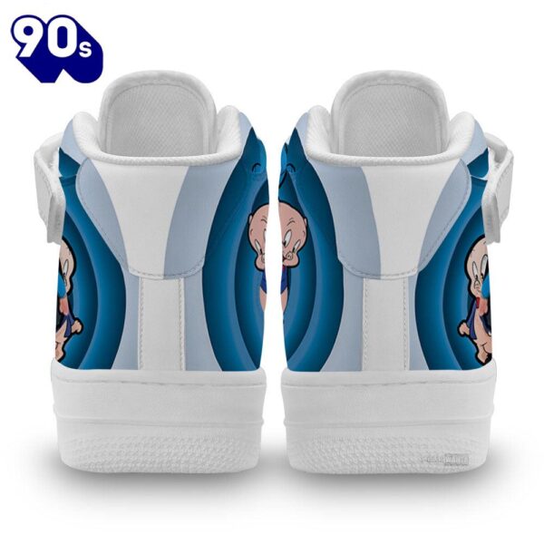 Porky Pig High Top Air Force Shoes Custom Looney Tunes Sneakers