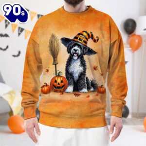 Portuguese Water Dog In Spooky…