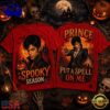 Prince Halloween Moon Vintage Portrait Who Love Spooky Season 2026 3D Shirt , Music New Design T Shirt