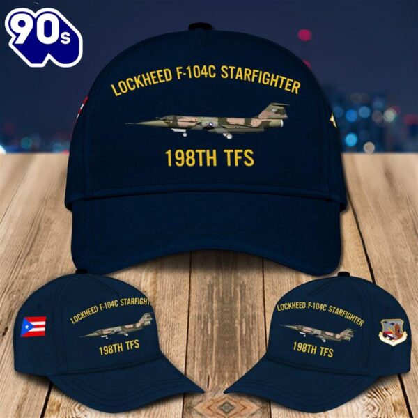 Puerto Rico Air National Guard Lockheed F-104C Starfighter 198th TFS Baseball Cap  Gift For Veteran Day