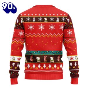 Pull Dog Cute Noel Mc Ugly Christmas Red