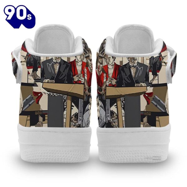 Pulp Fiction High Top Air Force Shoes Custom Sneakers